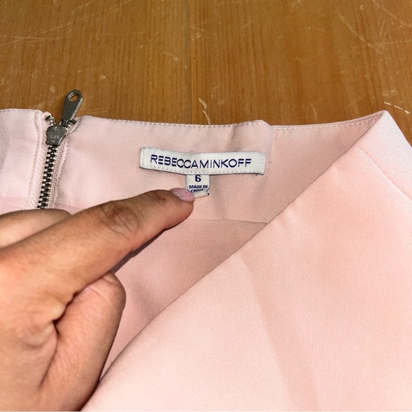 Rebecca Minkoff Pink Lace-Up Mini Skirt - Picture 3 of 4